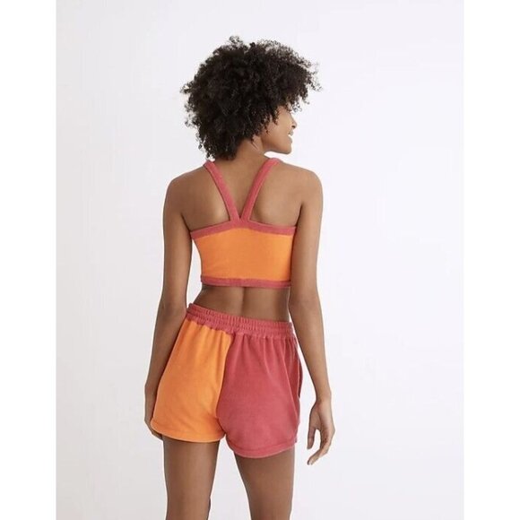 Solid & Striped Scottie Tank Top Tangerine & Strawberry ( S ) - Picture 4 of 4